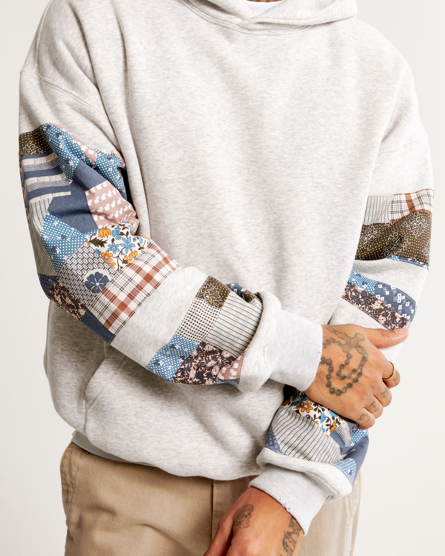 Unisex Patchwork Hoodie