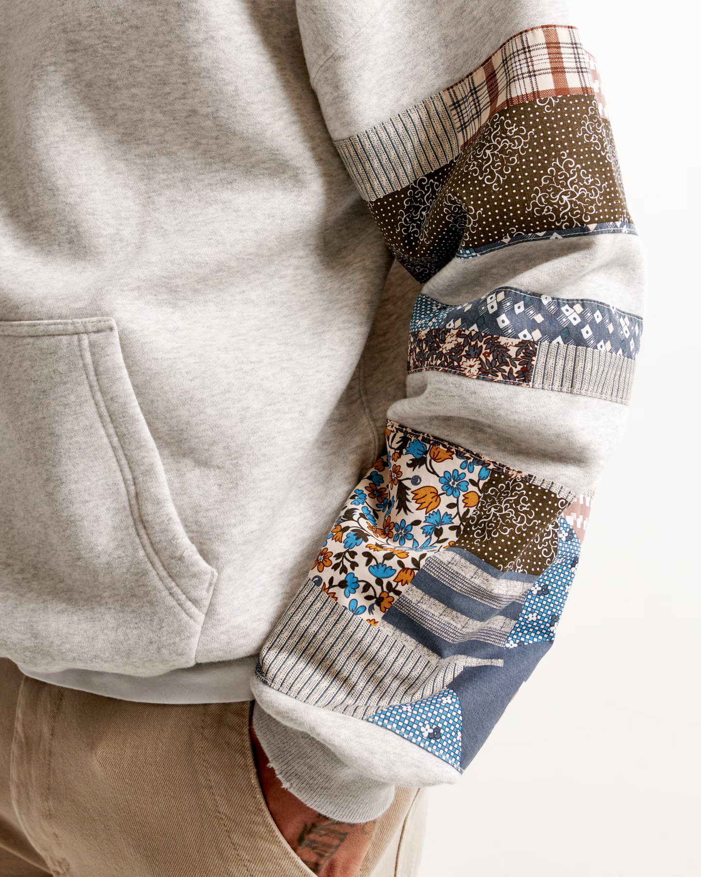 Unisex Patchwork Hoodie